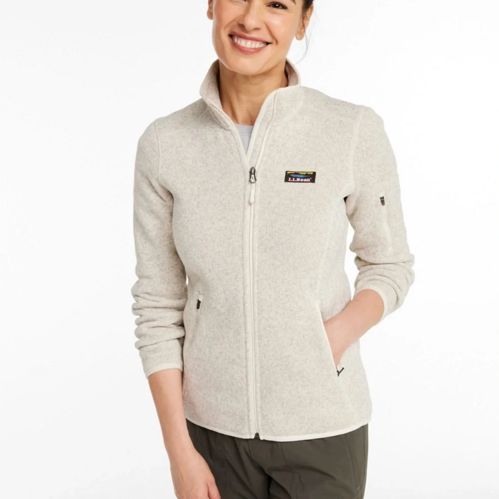 L.L. Bean Women’s Sweater Fleece Full Zip up Jacket - Picture 9 of 9